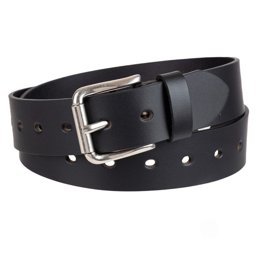 Women’s Dickies Black New Size L Leather Silver Square Roller Buckle NWT